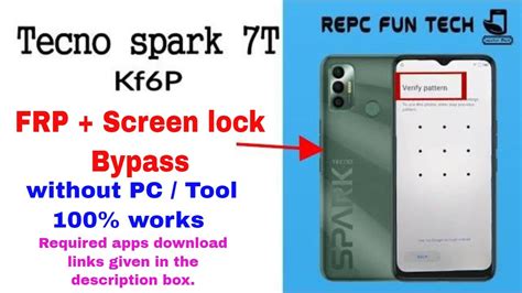 Tecno Spark 7t Frp Bypass Spark 7t Hard Reset Tecno Kf6p Frp Bypass