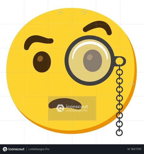 Monocle Emoji Animated Icon Free Download Sign And Symbols Animated Icons Iconscout