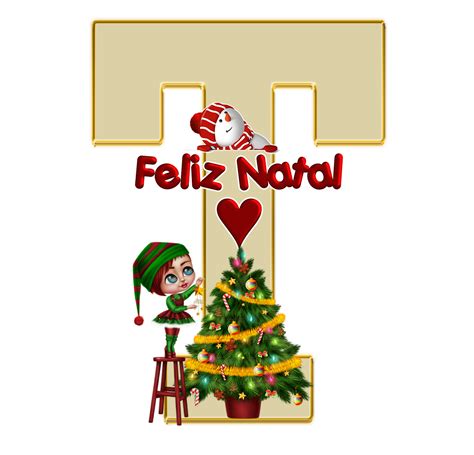Coisa De Natal Com T - Sussurro de Amor: Alfabeto Decorativo Natal 693
