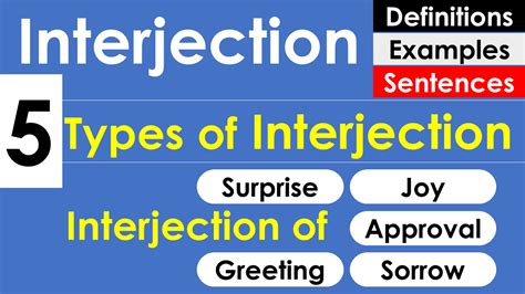 Interjection And Types Of Interjection Parts Of Speech