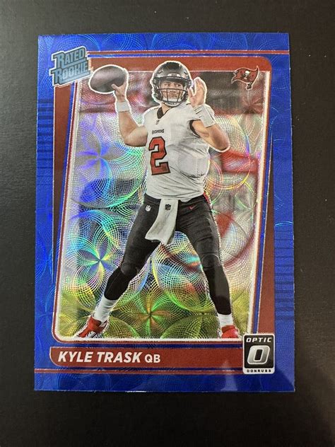 2021 Donruss Optic Kyle Trask Blue Scope Prizm Rated Rookie Rc 209