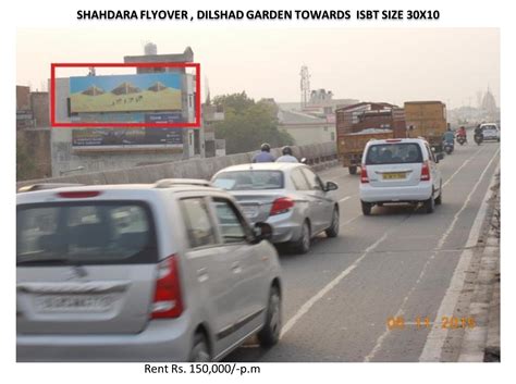 Hoardings In Shahdara Flyover Dilshad Garden NewDelhi RSadv 27