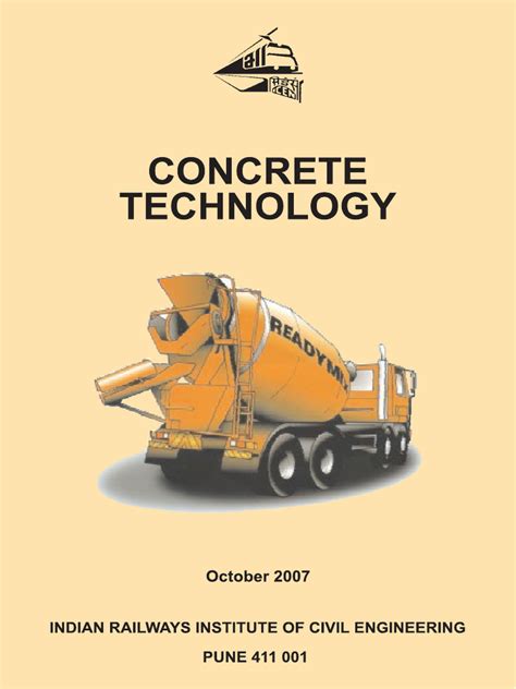 Concrete Technology Full-34805240 | PDF | Cement | Concrete