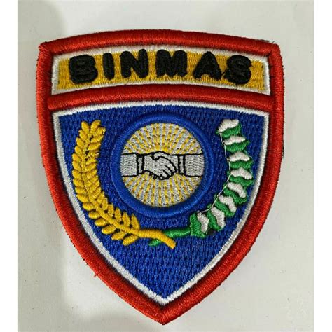 Jual Logo Binmas Bordir Timbul Buat Atribut Polri Shopee Indonesia