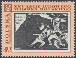 25 lecie Ludowego Wojska Polskiego 1727 Katalog Polskich Znaczków