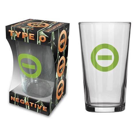 Type O Negative Negative Symbol Beer Glass Swag Loudtrax