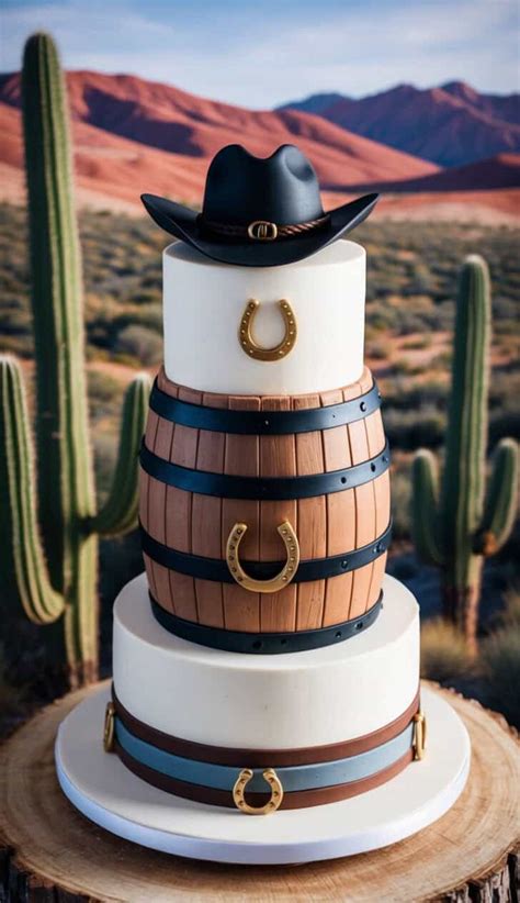 20 Western Cake Decorating Ideas for Rustic Parties - The Melrose Family