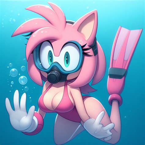 Hentai Busty 1girl Ai Generated Amy Rose Anthro Big Breasts Breasts