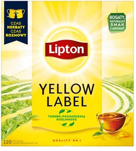 LIPTON Yellow Label Czarna Herbata Ekspresowa 120 Torebek Aromatyczna