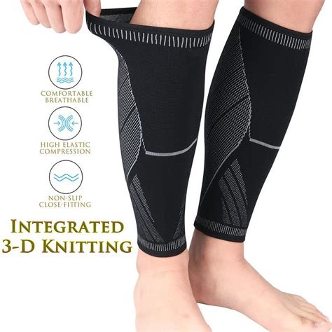 Twolll 1 Pair Calf Compression Sleeves Men Women 20 30mmhg Leg Compression Socks For Shin Splint