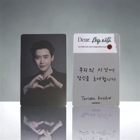 Jual OFFICIAL FAN MEETING LEE JONG SUK EXLUSIVE PHOTOCARD JAKARTA