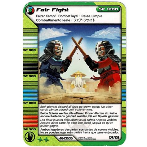 LEGO Ninjago Masters Of Spinjitzu Deck 2 Game Card 125 Fair Fight