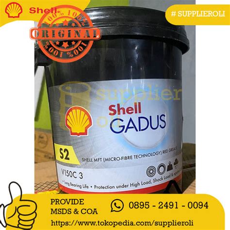 Jual Shell Gadus S2 V 150C 3 Premium Multipurpose Extreme Pressure