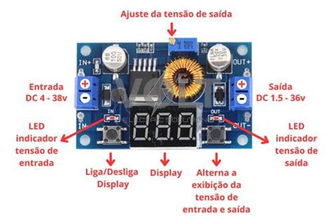 Comprar Módulo Regulador Tensão Xl4015 Dc Dc Step Down C Display