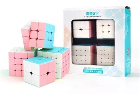 Cubo M Gico C Bico De X X Pe As Moyu Set Macaron Colorido