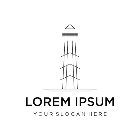 Premium Vector Lighthouse Logo Icon Vector Template