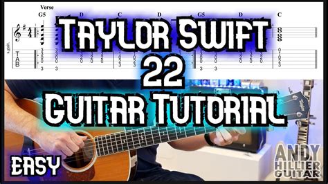 Taylor Swift 22 Guitar Tutorial Lesson Youtube