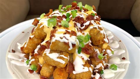 How To Make Loaded Tater Tots Youtube