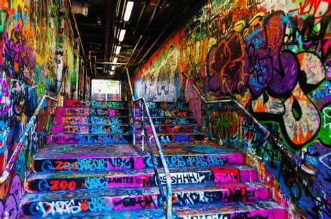 Graffiti Tunnel In Sydney Uni Brandon Chen Flickr