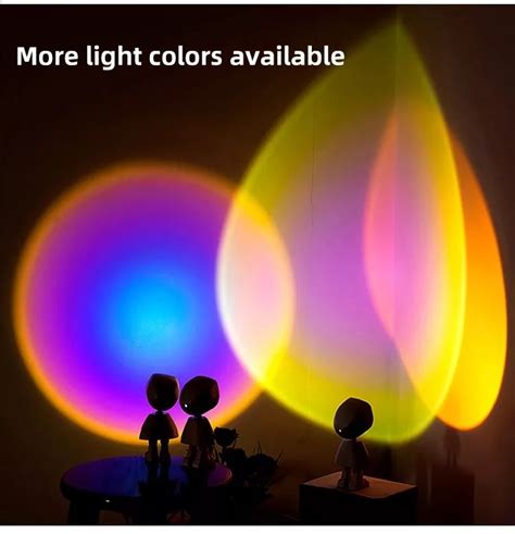 Rob High Photography Table Standing Rgb Led Rainbow Sunset Projection