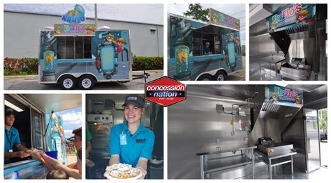 8x14 Eb And Flos Funnel Cake Labdessert Trailer Custom Food Trucks