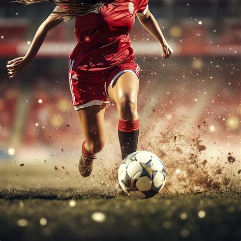 Premium AI Image | Elevating Soccer Skills Closeup of a Female Player ...