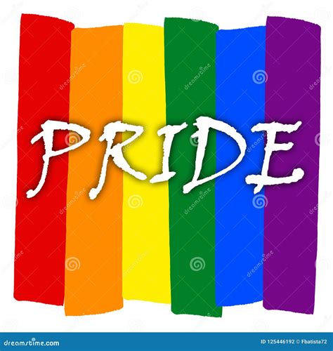 Rainbow Gay Pride Flag Symbol Of Sexual Minorities Prinde Stock