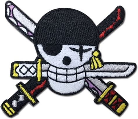 One Piece Roronoa Zoro Skull Logo Patch Walmart