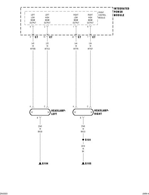 2013 Dodge Ram 1500 Headlight Assembly Diagram 3500 2500 Che