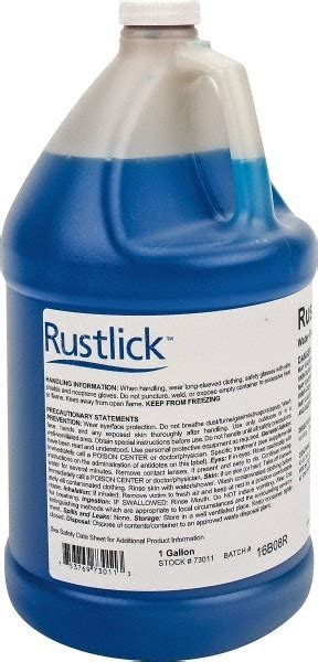 Rustlick 1 Gal Bottle Rustcorrosion Inhibitor 05901111 Msc