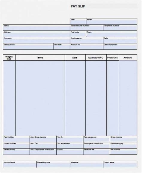 Blank Pay Stubs Template New 030 Payroll Check Template Blank Pay Stub Stirring Ideas | Payroll ...