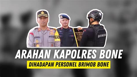 Pimpin Apel Kesiapsiagaan Di Mako Brimob Yon C Begini Arahan Kapolres