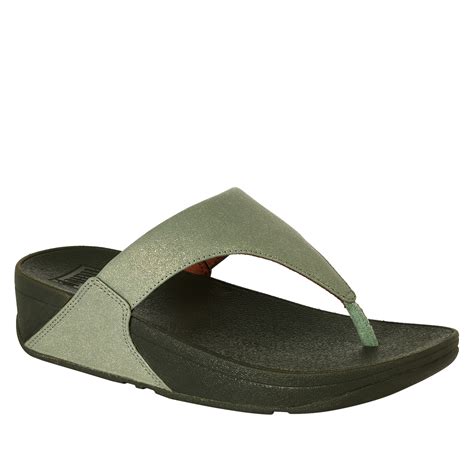 Fitflop Lulu Shimmer Toe Post Thong Sandal Hsn