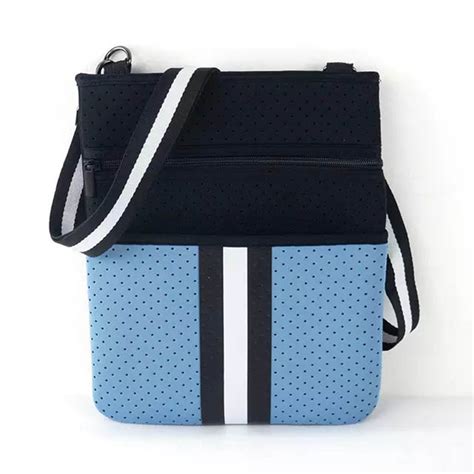 Blue Neoprene Messenger Bag Neoprene Bag Store