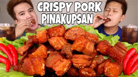 CRISPY PORK PINAKUPSAN MUKBANG FILIPINO FOOD MUKBANG PHILIPPINES