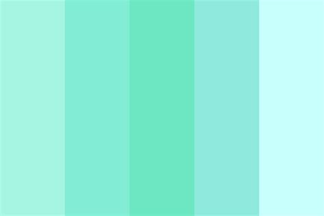 calming aqua color palette