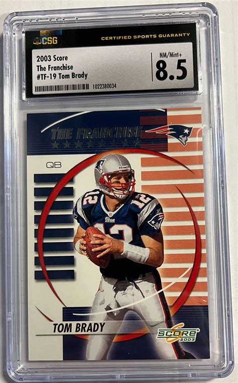 Nfl Score Football Tom Brady Trading Card Tf The Franchise Csg