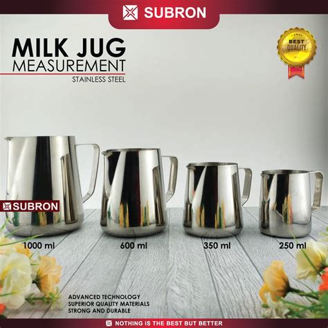 Jual Subron Milk Jug Pitcher Latte Art Jug Polos Ml Ml Ml