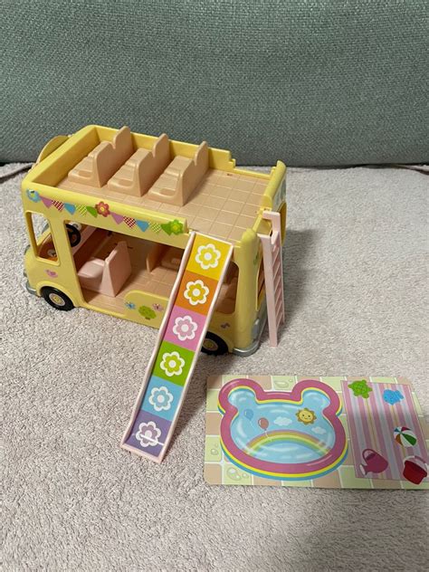 Sylvanian Families Nursery Double Decker Bus Hobbies And Toys Toys