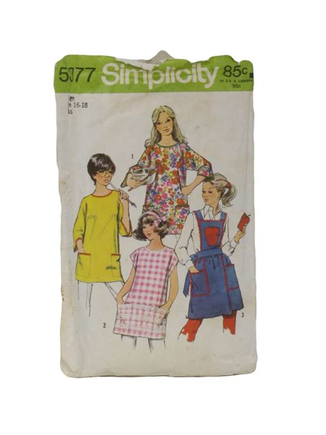 Retro Seventies Sewing Pattern 70s Simplicity Pattern No 5377