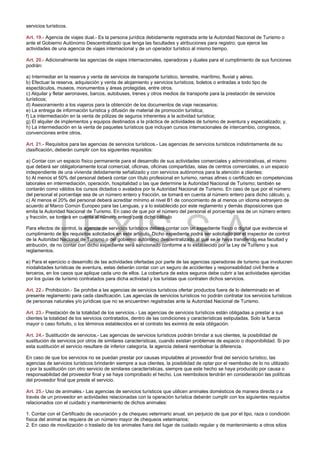 Reglamento De Operaci N E Intermediaci N Tur Stica Pdf