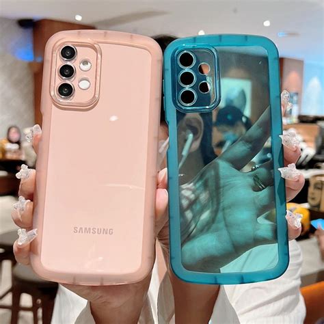 Buy Clear Silicone Phone Case For Samsung A73 A72 A53 A52 A32 A12 A23