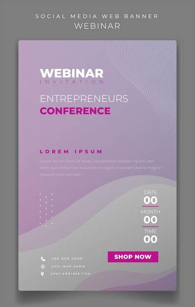 Premium Vector | Banner or brochure template in portrait design with ...