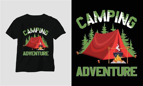 Camping Adventure Camping T Shirt Design 12256984 Vector Art At Vecteezy