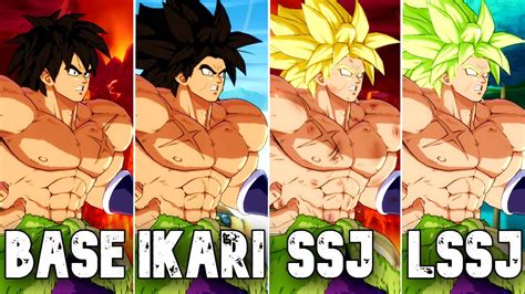 Dragon Ball Fighterz Broly Base Ikari Ssj Lssj K Fps Youtube