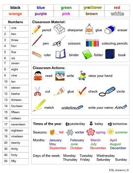 Esl Miss Josiane Teaching Resources Teachers Pay Teachers