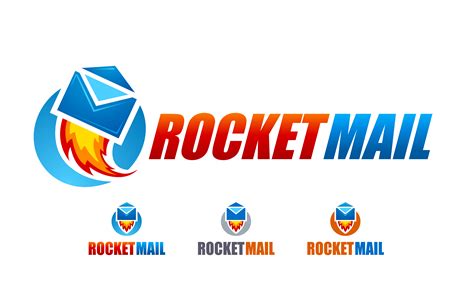 rocket mail logo  vector art  vecteezy