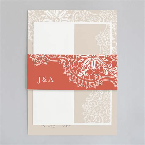 White Lace Wedding Invitations by Lauren Chism | Minted