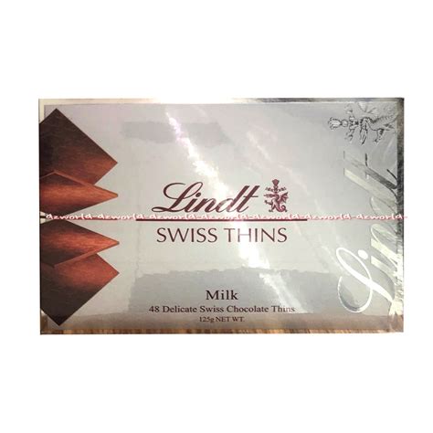 Jual Lindt Swiss Thins Milk 125gr Coklat Swiss Tipis Lind Swiss