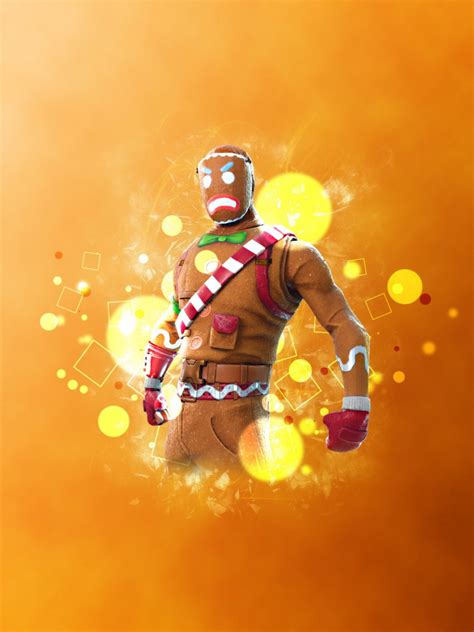 Free Download Gingerbread Outfit Fortnite Battle Royale Art By